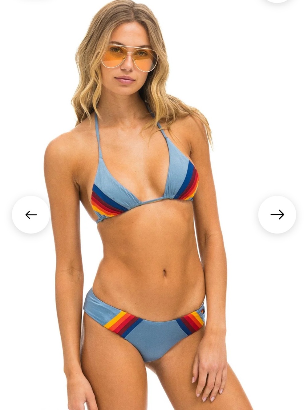 Aviator nation 5 stripe bikini